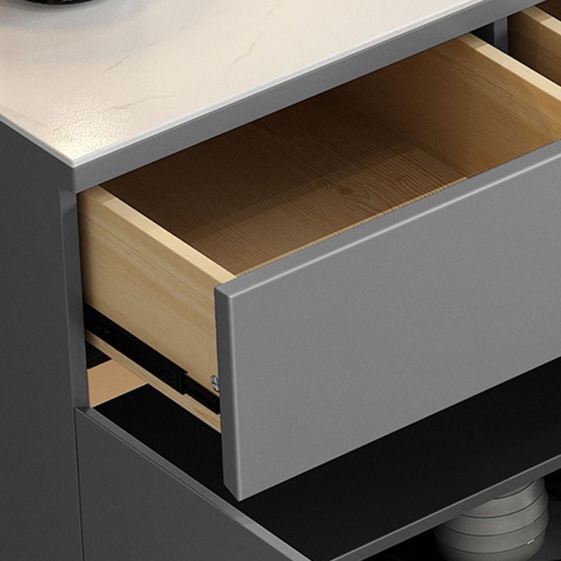 Sideboard glam con cassetti e sideboard della porta per sala da pranzo