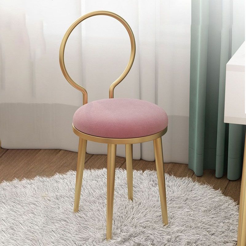 Scandinavian Upholstered Side Chairs Open Back Dining Side Chair
