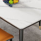 Modern Style Sintered Stone Dining Table 4 Legs Carbon Steel Base Rectangle Table for Home Clearhalo ' dining_table' 'Dining Tables & Seating' 'Dining Tables' 'furn' 'furn_dining_table' 'Furniture' 'furniture_dining_table' 'Kitchen & Dining Furniture' 'kitchen&dining_furn' 'kitchen' 'kitchen_dining_table' 1200x1200_09e41985-7408-4130-a240-d1c1a57067bc