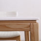 Medieval Modern Marble Rectangle Table White Table with Wooden Base and 4 Legs Clearhalo ' dining_table' 'Dining Tables & Seating' 'Dining Tables' 'furn' 'furn_dining_table' 'Furniture' 'furniture_dining_table' 'Kitchen & Dining Furniture' 'kitchen&dining_furn' 'kitchen' 'kitchen_dining_table' 1200x1200_09e47fcd-375e-4724-9a42-0b11a0a5c367
