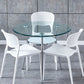 Round Transparent Dining Table Glass Table Modern with 3 Legs Pedestal Clearhalo ' dining_table' 'Dining Tables & Seating' 'Dining Tables' 'furn' 'furn_dining_table' 'Furniture' 'furniture_dining_table' 'Kitchen & Dining Furniture' 'kitchen&dining_furn' 'kitchen' 'kitchen_dining_table' 1200x1200_09e53c4e-8c9f-436d-a32f-3fb286cdc97d