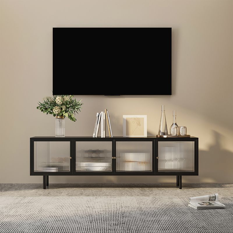 Metal Enclosed Storage TV Stand Industrial Home TV Cabinet with Glass Doors Clearhalo 'furn' 'furn_tv_stands_entertainment_centers' 'Furniture' 'Living Room Furniture' 'TV Stands & Entertainment Centers' 'TV Stands & Media Storage Furniture' 'tv_stands_entertainment_centers' 1200x1200_09e5fc75-11c6-480b-a000-80e11397b4ed