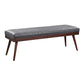 Contemporary Rectangle Upholstered Bench Bedroom Seating Bench with 4 Legs Clearhalo 'Benches' 'Chairs & Seating' 'furn' 'furn_benches' 'Furniture' 'Living Room Furniture' 1200x1200_09e659ad-8b9e-48fc-9883-78efee66ed86