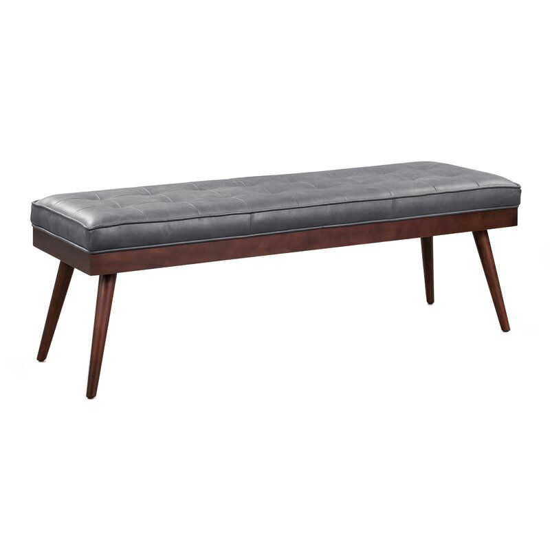 Contemporary Rectangle Upholstered Bench Bedroom Seating Bench with 4 Legs Clearhalo 'Benches' 'Chairs & Seating' 'furn' 'furn_benches' 'Furniture' 'Living Room Furniture' 1200x1200_09e659ad-8b9e-48fc-9883-78efee66ed86
