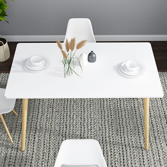 Standard Height Wood Top Dining Set with 4 Light Brown Wood Legs for Dining Furniture Clearhalo 'Dining Room Sets' 'Dining Tables & Seating' 'dining_room_set' 'Furniture' 'furniture_dining_room_set' 'Kitchen & Dining Furniture' 'kitchen&dining_furn' 'kitchen' 1200x1200_09e73a6d-0187-4348-81fb-e42eee79ab29