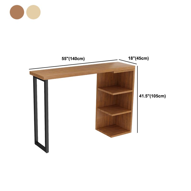 Tavolo da pranzo tradizionale bar di lusso tavolo da bar in legno rettangolo con base a slitta