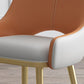 Scandinavian Open Back Dining Chairs Upholstered Arm Side Chair