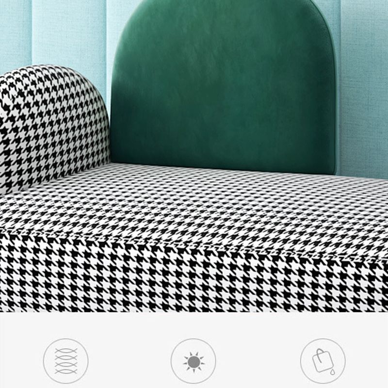 Sofa standard de dos de dos contemporain Tissu rond du bras rond pour la salle bonus