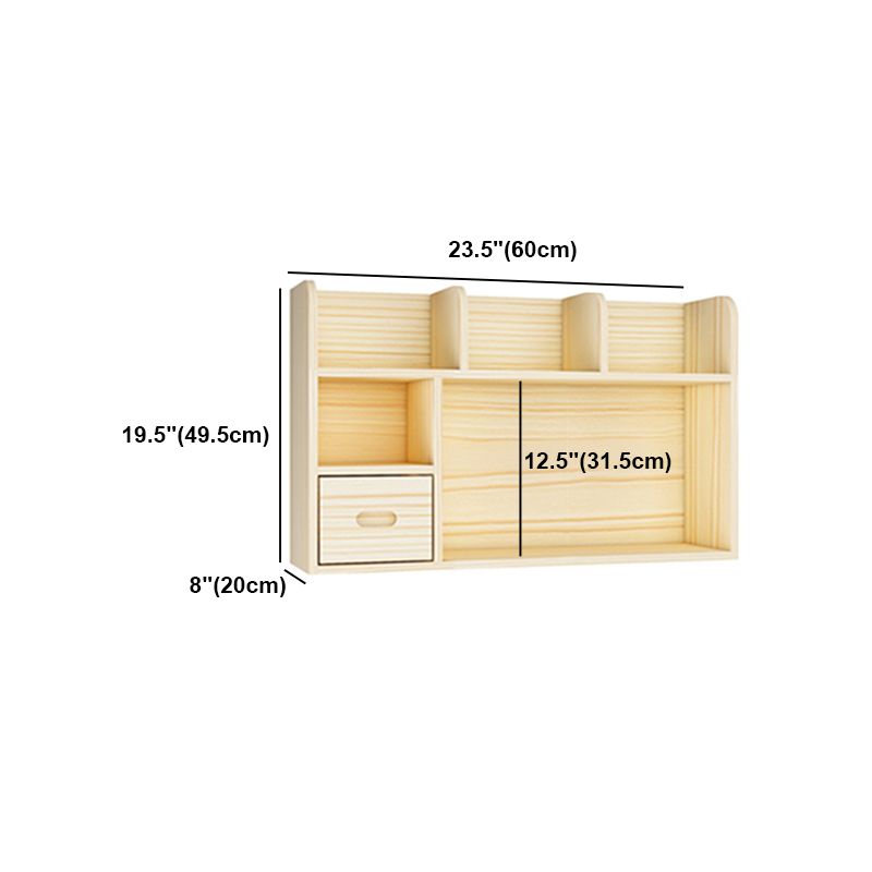 Natural Pine Wood Bookshelf Contemporary Horizontal Bookshelf Clearhalo 'Bookcases' 'furn' 'furn_bookcases' 'Furniture' 'furniture_bookcases' 'kitchen' 'kitchen_bookcases' 'Living Room Furniture' 'Office Furniture' 1200x1200_09ecc3fb-9684-467a-900b-42dede669709