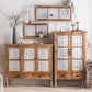 Farmhouse Sideboard Solid Wood Storage Sideboard Buffet with Doors for Dining Room Clearhalo 'buffet_sideboard' 'Buffets & Sideboards' 'furn' 'furn_buffet_sideboard' 'Furniture' 'Kitchen & Dining Furniture' 1200x1200_09ed57ab-58a0-447d-9448-50db25258a1c