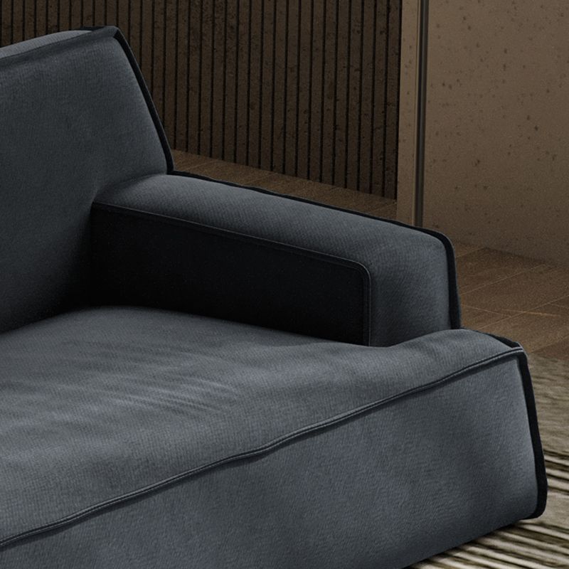 Living Room Square Arm Standard Sofa Dark Gray Cushion Back Couch Clearhalo 'furn' 'furn_sofas' 'Furniture' 'furniture_sofas' 'Living Room Furniture' 'Sofa' 'sofas' 1200x1200_09ed70eb-f217-4fb2-b1e0-67cab96b7300