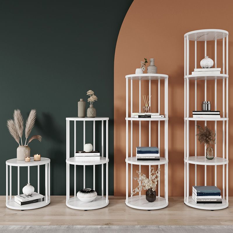 Scandinavian Metal Corner Bookshelf Open Vertical Bookshelf for Living Room Clearhalo 'Bookcases' 'furn' 'furn_bookcases' 'Furniture' 'furniture_bookcases' 'kitchen' 'kitchen_bookcases' 'Living Room Furniture' 'Office Furniture' 1200x1200_09edb833-f690-4a0d-a063-a47dcfc10859