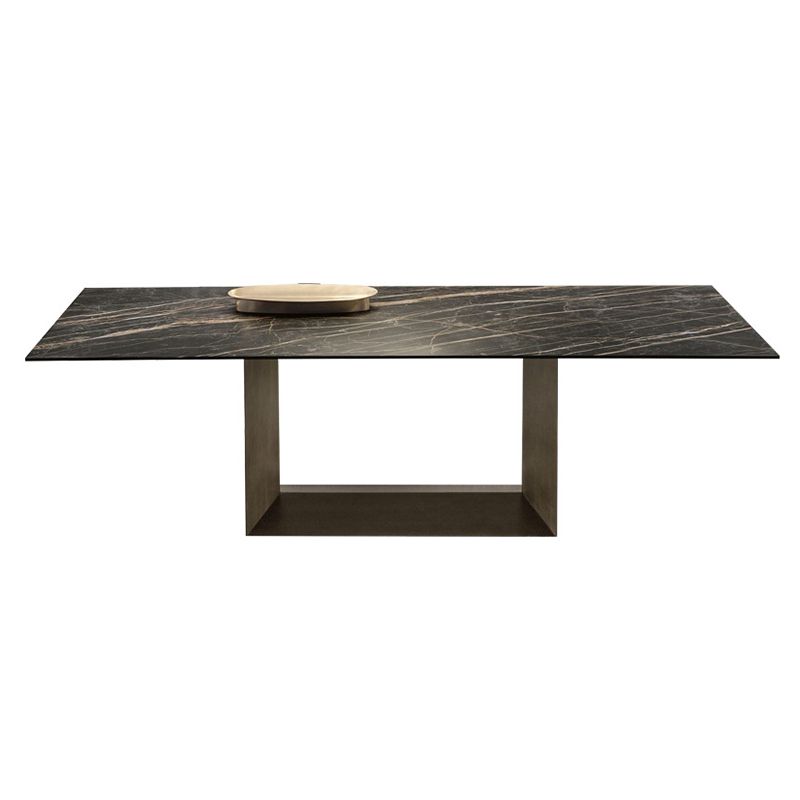 Stone Top Dining Table Rectangle Dining Table with Trestle Base Clearhalo ' dining_table' 'Dining Tables & Seating' 'Dining Tables' 'furn' 'furn_dining_table' 'Furniture' 'furniture_dining_table' 'Kitchen & Dining Furniture' 'kitchen&dining_furn' 'kitchen' 'kitchen_dining_table' 1200x1200_09ee80f5-009a-44bf-818f-e53bd2462524