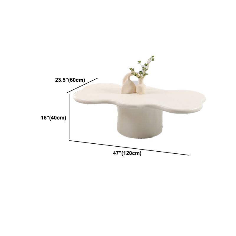 Solid Wood Coffee Table White Minimalist Coffee Table for Living Room Clearhalo 'Coffee & Accent Tables' 'Coffee Tables' 'coffee_tables' 'furn' 'furn_coffee_tables' 'Furniture' 'Living Room Furniture' 1200x1200_09f13300-5825-4721-b921-302a278f4237