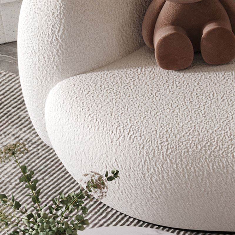 Hedendaagse Tuxedo Arm Sofa Fabric Sofa in witte, strakke rug gebogen bank