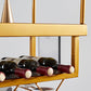 Metal Industrial Wine Holder Rack Hanging with Glass Holder and Storage Shelf Clearhalo 'furn' 'furn_wine_racks' 'Furniture' 'Kitchen & Dining Furniture' 'Wine Racks' 'wine_racks' 1200x1200_09f2c01c-a8a8-4535-becf-4e21c984ac05