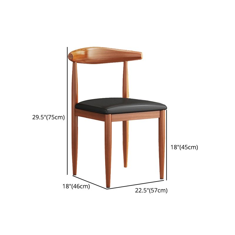Modern Solid Wood Kitchen and Dining Room Chair Open Back Dining Side Chair Clearhalo 'Dining Chairs' 'Dining Tables & Seating' 'dining_chair' 'furn' 'furn_dining_chair' 'Furniture' 'furniture_dining_chair' 'Kitchen & Dining Furniture' 1200x1200_09f417f7-1095-4d08-8539-776754c40ec0