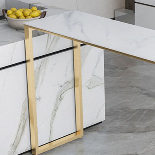 Moderne onregelmatige pubtafel Set 1/2/5 stuks Sintered Stone Top Bistro Table Set