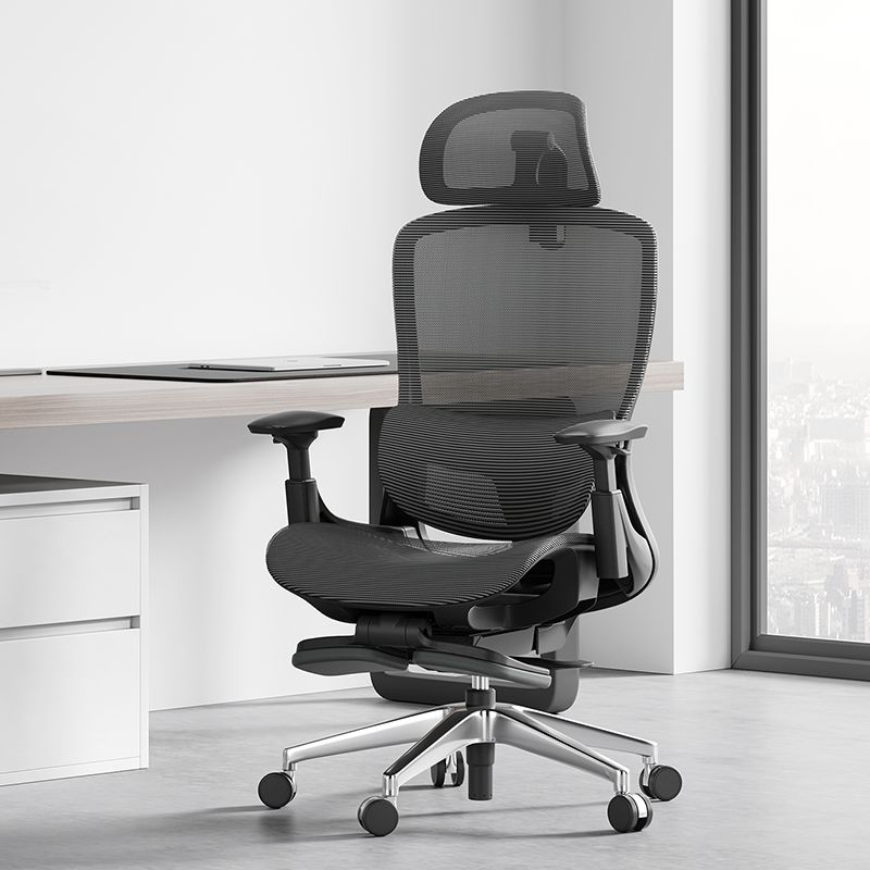 調整可能な武器オフィスチェアメッシュデスクチェアとホーム用の車輪付き