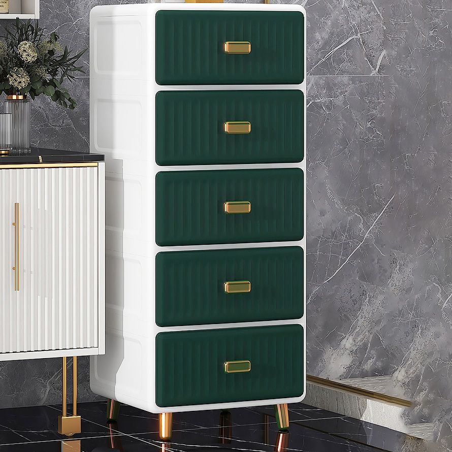 Cabinet de rangement en plastique mate en plastique armoire contemporaine avec des jambes métalliques