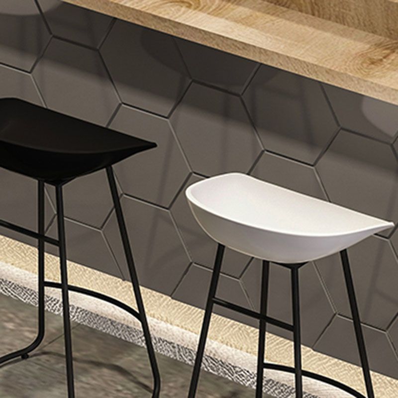 Modern Matte Finish Iron Bar Stool Footrest Milk Tea Shop Stool Clearhalo 'Bar Furniture' 'Bar Stools' 'bar_stools' 'furn' 'furn_bar_stools' 'Furniture' 'furniture_bar_stools' 'Kitchen & Dining Furniture' 1200x1200_09f7f1cf-9e77-4897-a221-b13f9cef3fb3