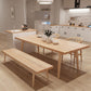 Modern Solid Wood Dining Room Collection Rectangle Tripod Dining Table in Natural Clearhalo 'Dining Tables & Seating' 'Dining Tables' 'dining_table' 'furn' 'furn_dining_table' 'Furniture' 'furniture_dining_table' 'Kitchen & Dining Furniture' 'kitchen' 'kitchen_dining_table' 1200x1200_09f831f9-f970-4b76-9f17-635afd985a49