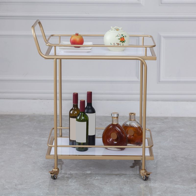 Contemporary 31.5"H Prep Table Rectangular Metal Rolling Prep Table for Dining Room Clearhalo 'furn' 'furn_kitchen_islands_carts' 'Furniture' 'Kitchen & Dining Furniture' 'Kitchen Islands & Carts' 'kitchen_islands_carts' 1200x1200_09fa58aa-b4d5-48cf-9230-5e346893cc2b