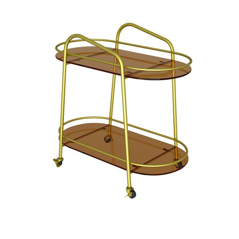 Modern 2-Tier Corner Table 4 Legs Oval Side End Table with Storage Clearhalo 'Coffee & Accent Tables' 'End & Side Tables' 'end_side_tables' 'furn' 'furn_end_side_tables' 'Furniture' 'Living Room Furniture' 1200x1200_09fb8be2-27fa-49f5-9a7b-805b6630adae