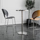 Modern Silver Metal Counter Table with Round Table Top Silver Pedestal Table Clearhalo 'Bar Furniture' 'Bar Tables' 'bar_tables' 'furn' 'furn_bar_tables' 'Furniture' 'furniture_bar_tables' 'Kitchen & Dining Furniture' 1200x1200_09fd9508-3e6e-49aa-a5ec-fa15a0941519
