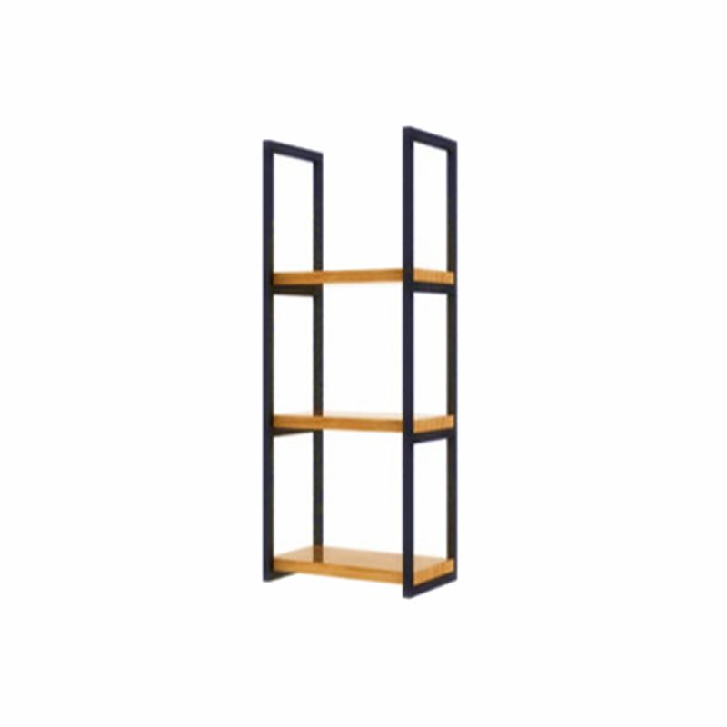 Industrial Wooden Storage Bookshelf Wall Mounted Bookcase with Rectangle Shelves Clearhalo 'Bookcases' 'furn' 'furn_bookcases' 'Furniture' 'Office Furniture' 1200x1200_09fee8da-fa80-4445-a1a2-94008a44cc9a