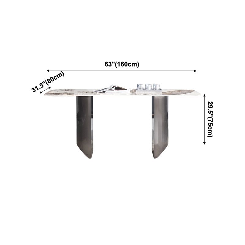 Metal Traditional Luxury Table Rectangular Sintered Stone Table Clearhalo ' dining_table' 'Dining Tables & Seating' 'Dining Tables' 'furn' 'furn_dining_table' 'Furniture' 'furniture_dining_table' 'Kitchen & Dining Furniture' 'kitchen&dining_furn' 'kitchen' 'kitchen_dining_table' 1200x1200_0a002ee6-3fa8-4481-b8e9-54bb6f5b2434
