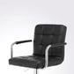 Modern Leather Low Back Bar Stool Armed Quilted Adjustable Height Counter Stool Clearhalo 'Bar Furniture' 'Bar Stools' 'bar_stools' 'furn' 'furn_bar_stools' 'furniture_bar_stools' 'Kitchen & Dining Furniture' 'kitchen&dining_furn' 'kitchen' 'kitchen_furn' Furniture' 1200x1200_0a004cb8-405f-4453-9c3c-63d81383cac7