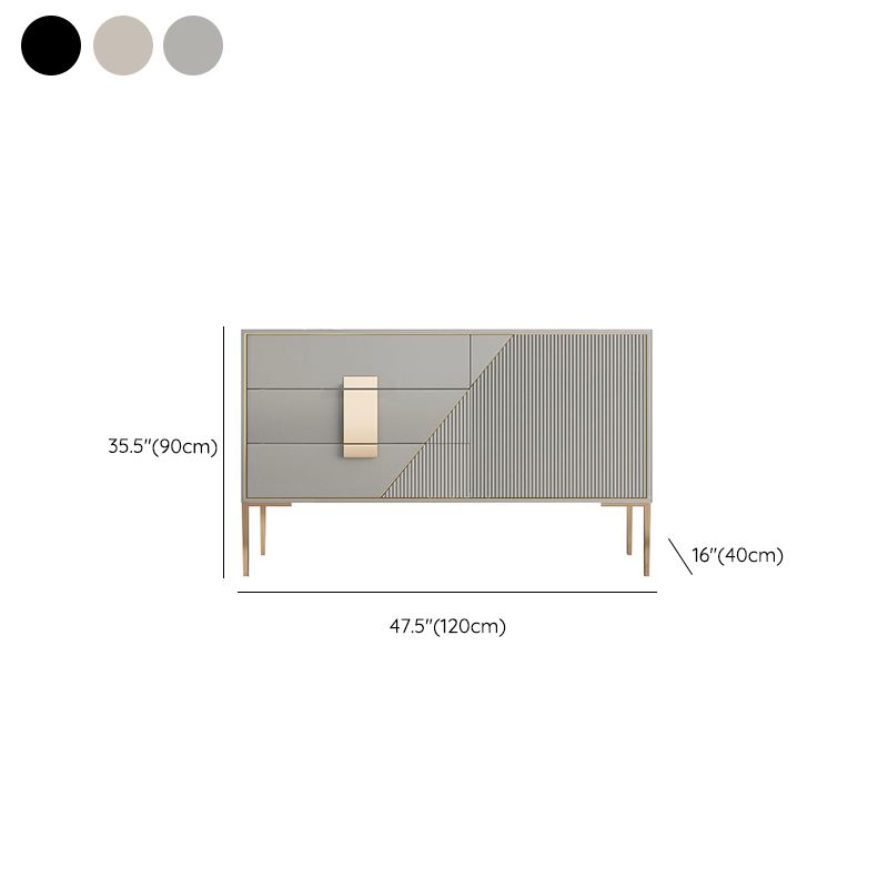 Klassiek Glam Combo-dressoir van eikenhout met opbergkast voor de slaapkamer