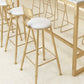 Glam Bar-height Table White Faux Marble Top Fixed Pub Table for Patio Clearhalo 'Bar Furniture' 'Bar Tables' 'bar_tables' 'furn' 'furn_bar_tables' 'Furniture' 'Kitchen & Dining Furniture' 1200x1200_0a00bff5-8a94-461f-acbf-d74e24c97845