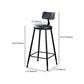 29.53" Industrial Bar and Counter Stool Low Back Stool with 4 Legs Clearhalo 'Bar Furniture' 'Bar Stools' 'bar_stools' 'furn' 'furn_bar_stools' 'Furniture' 'furniture_bar_stools' 'Kitchen & Dining Furniture' 1200x1200_0a01c2ac-bdf3-483b-8317-4327f080a8c0
