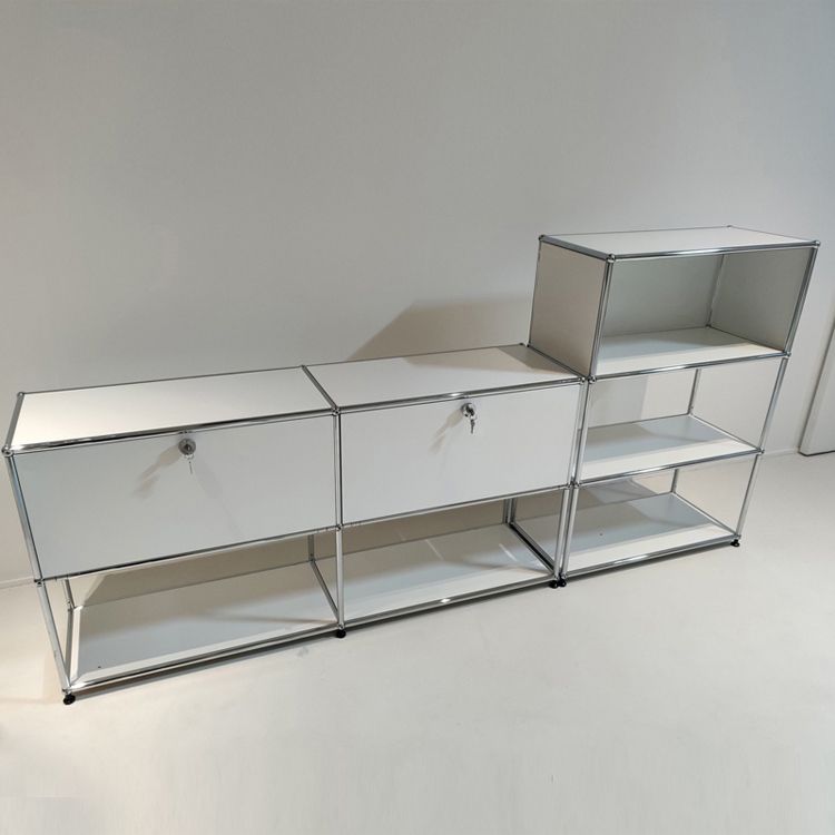 Sidebordo in acciaio inossidabile in stile moderno Sideboard bianca per soggiorno