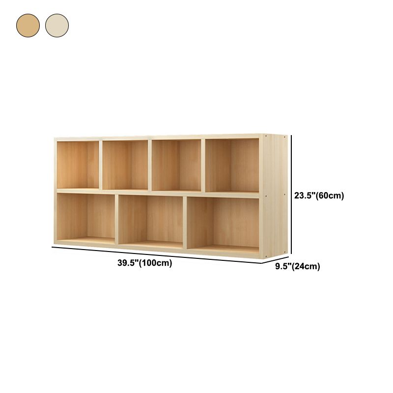 Contemporary Closed Back Book Shelf Wood Horizontal Bookshelf for Office Clearhalo 'Bookcases' 'furn' 'furn_bookcases' 'Furniture' 'Office Furniture' 1200x1200_0a063dea-f467-41d1-ac3d-5c8cc1089a60