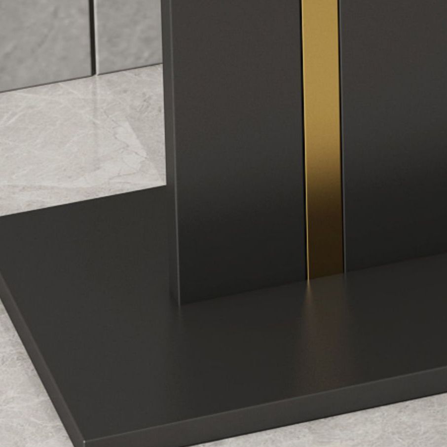 31.49" High Stone Console Table Iron Frame Scratch Resistan Accent Table Clearhalo 'Console Tables' 'console_tables' 'Entry & Mudroom Furniture' 'furn' 'furn_console_tables' 'Furniture' 1200x1200_0a079f62-e29d-4e54-971b-d88953ad82f7