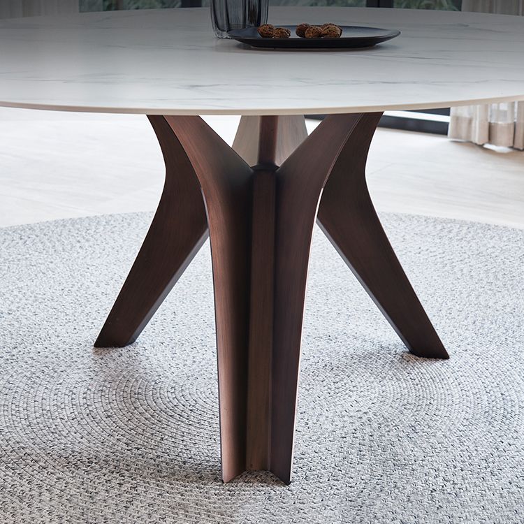 Stone Dining Table Simple Style Round Dining Site Table with Turntable Clearhalo ' dining_table' 'Dining Tables & Seating' 'Dining Tables' 'furn' 'furn_dining_table' 'Furniture' 'furniture_dining_table' 'Kitchen & Dining Furniture' 'kitchen&dining_furn' 'kitchen' 'kitchen_dining_table' 1200x1200_0a08067c-af85-4d80-935c-98be064b162d