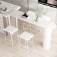 Freiform-Stehtisch-Set, 1/3/5-teilig, Bartisch und Hocker mit weißem Metallsockel