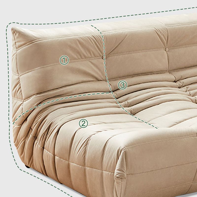 51.2" Wide Faux Leather Sofa Mid Century Tufted Armless Loveseat