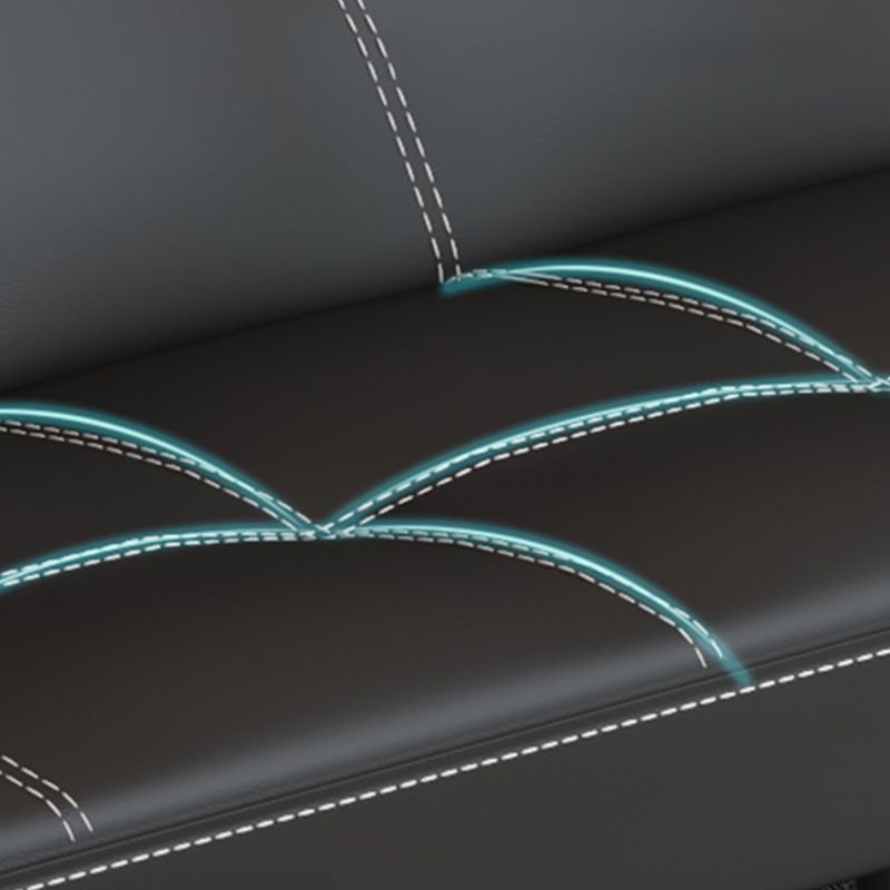 Faux Leather Pillow Top Arms /Armless Sleeper Sofa Bed Biscuit Back Convertible Sofas Clearhalo 'furn' 'furn_futons' 'Furniture' 'Futons & Daybeds' 'Futons' 'Living Room Furniture' 1200x1200_0a0c2fd1-f8fb-41da-a31c-24f654c6c48b