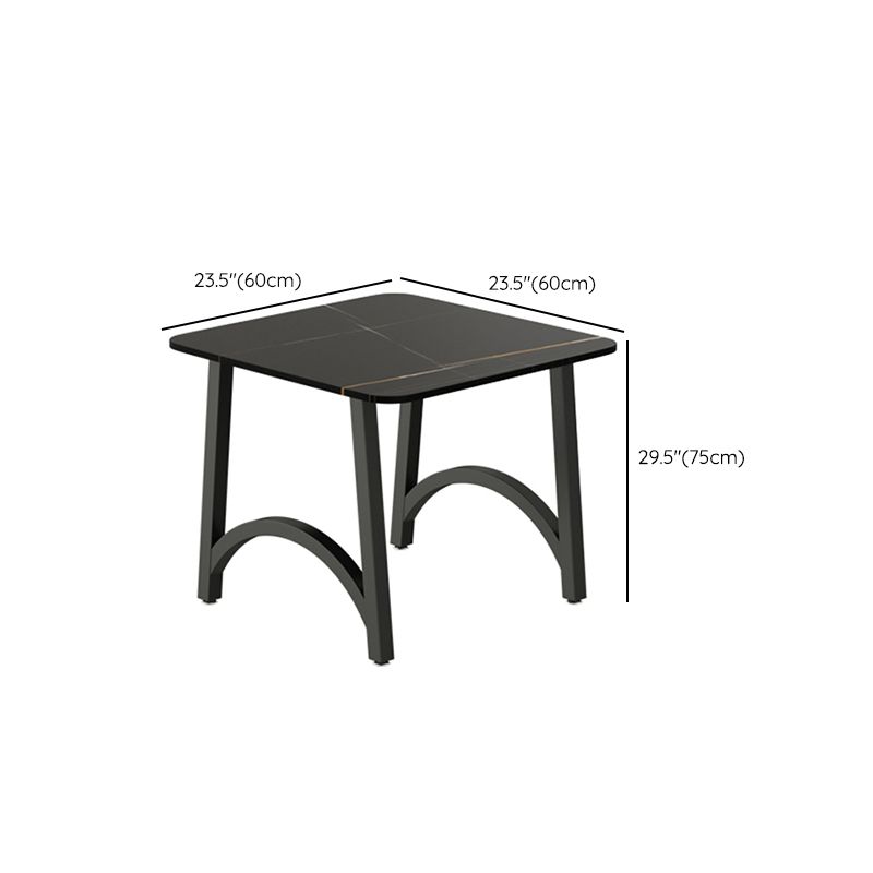 Modern Furniture 1/2/3/5/7/9 Pieces Sintered Stone Dining Set in Black Clearhalo 'Dining Room Sets' 'Dining Tables & Seating' 'dining_room_set' 'furn' 'furn_dining_room_set' 'Furniture' 'Kitchen & Dining Furniture' 1200x1200_0a0ede1a-2587-42e8-8da9-665af11f92bc