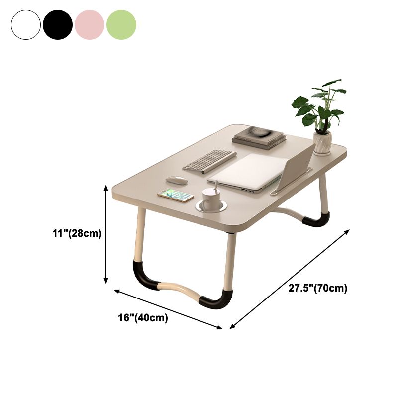 Modern Curved Writing Desk Folding Manufactured Wood Desk with Sled Base Clearhalo 'furn' 'furn_office_desk' 'Furniture' 'furniture_office_desk' 'Office Desks' 'Office Furniture' 'office_desk' 1200x1200_0a0efa4e-1d32-4fe0-8064-3cd6c3f8e9ab