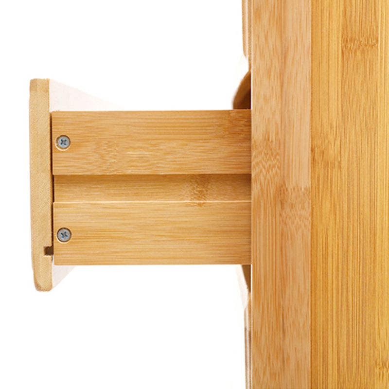 Contemporary Brown Accent Chest Rectangle Chest with Grooves Drawers