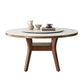 Modern Dining Round Table Dining Sintered Stone Table for Restaurant with Wood Legs Clearhalo 'Dining Tables & Seating' 'Dining Tables' 'dining_table' 'furn' 'furn_dining_table' 'Furniture' 'furniture_dining_table' 'Kitchen & Dining Furniture' 'kitchen' 'kitchen_dining_table' 1200x1200_0a122f3a-3391-4f55-b65a-cc68ddff686b