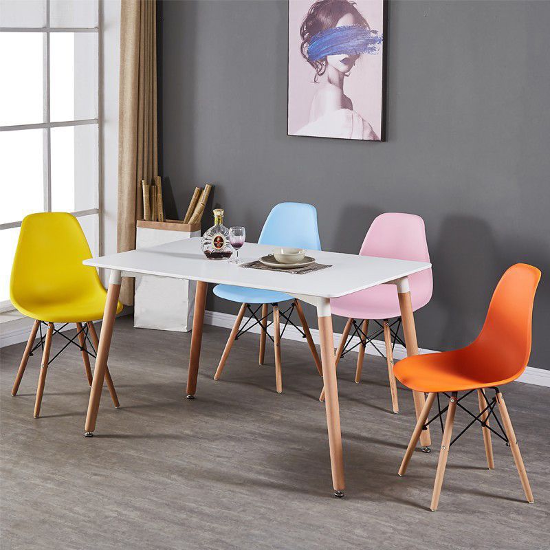Wood Scandinavian Kitchen Dining Room Side Chair Solid Back Chair Clearhalo ' kitchen&dining_furn' 'Dining Chairs' 'Dining Tables & Seating' 'dining_chair' 'Furniture' 'furniture_dining_chair' 'Kitchen & Dining Furniture' 'kitchen' 1200x1200_0a1277c5-4d5a-40d6-bc6b-690ed7d858cf