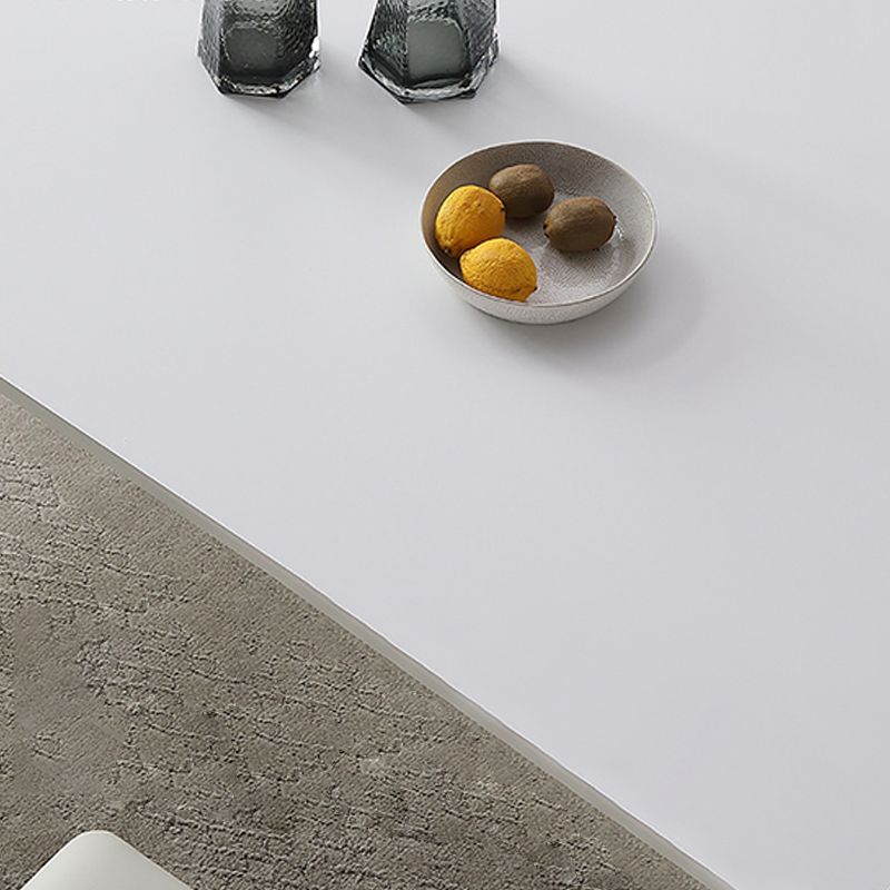 Contemporary Dinette Table Rectangle Stone Dining Room Table for Dining Room Clearhalo 'Dining Tables & Seating' 'Dining Tables' 'dining_table' 'furn' 'furn_dining_table' 'Furniture' 'Kitchen & Dining Furniture' 1200x1200_0a141f9b-bf1b-4401-90ed-308e9a67c6cf