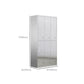 35,5 "L x 16,5" W x 71 "H Armoire de rangement de porte à charnière avec portes en métal avec portes métalliques