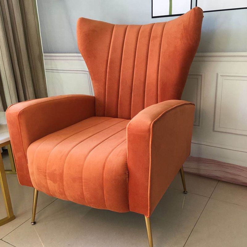 Wingback Stuhl 27,55 "L x 34,25" W x 40,94 "H Basis vier Bein Wingback Stuhl